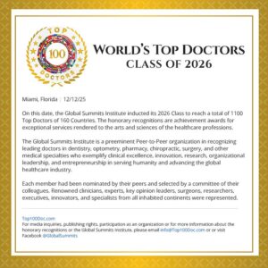 Dr Traci A Kimball World's Top Doctor Class of 2026